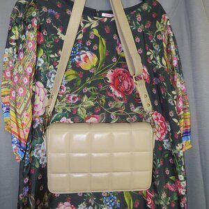 ❤️UNICA! BORSE IN PELLE ITALY Genuine Quilted Leather Crossbody Purse